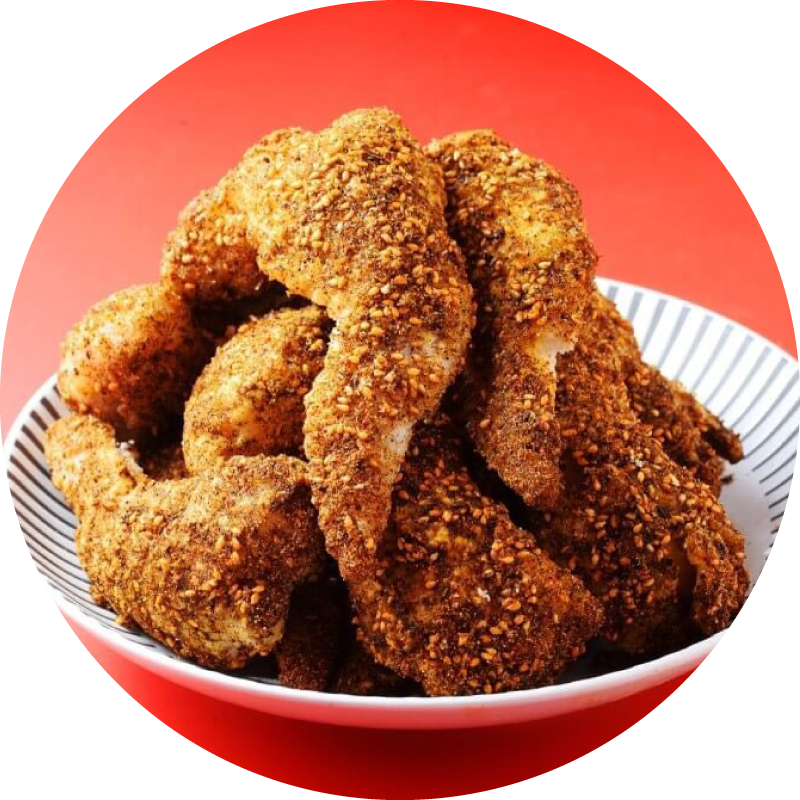 黒七味のパンチブラックホットチキン